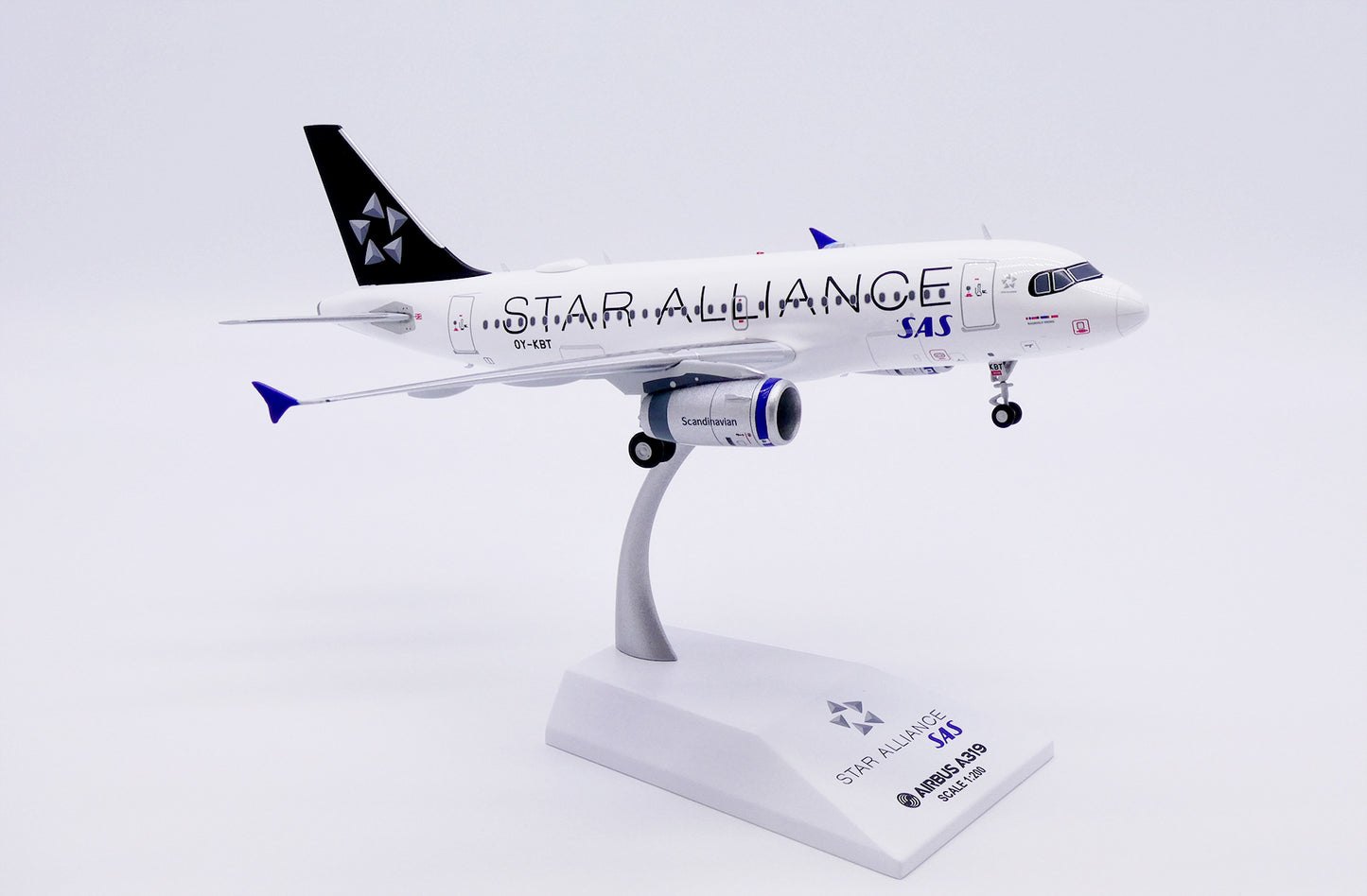 JC WINGS A319 SCANDINAVIAN AIRLINES (SAS) "STAR ALLIANCE" REG: OY-KBT