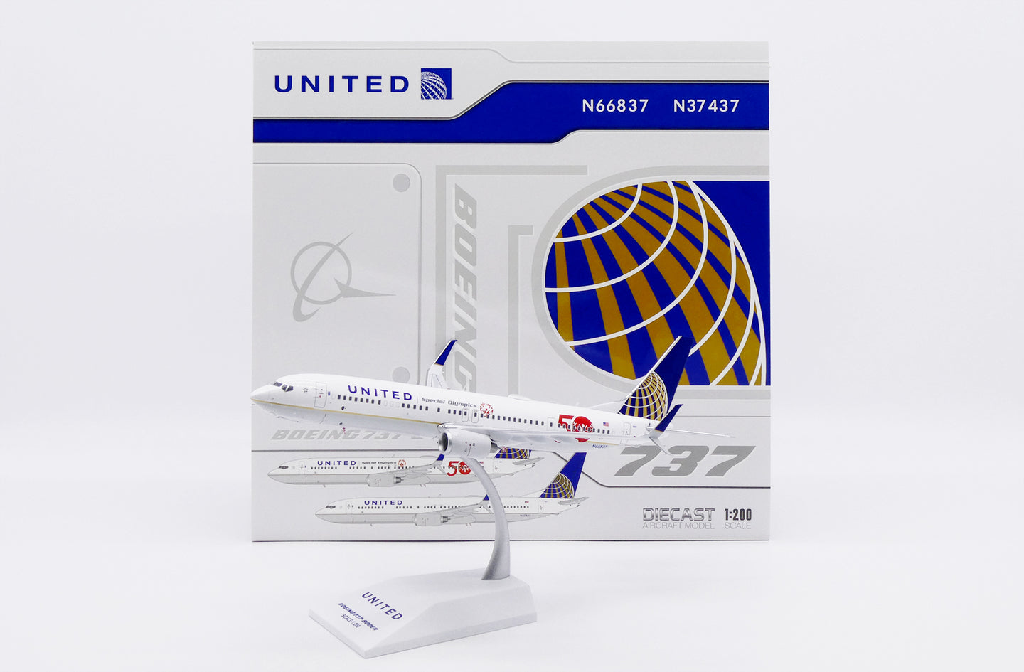 JC WINGS B737-900ER UNITED AIRLINES "SPECIAL OLYMPICS 50" REG: N66837