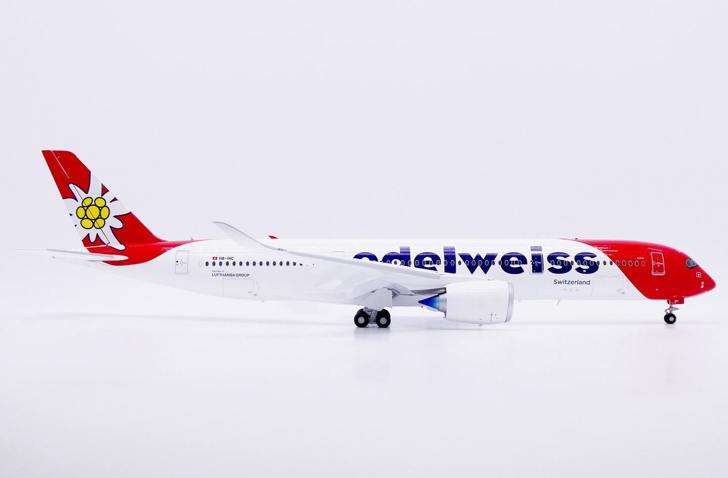 JC WINGS A350-900XWB EDELWEISS (FLAPS DOWN) REG: HB-IHC