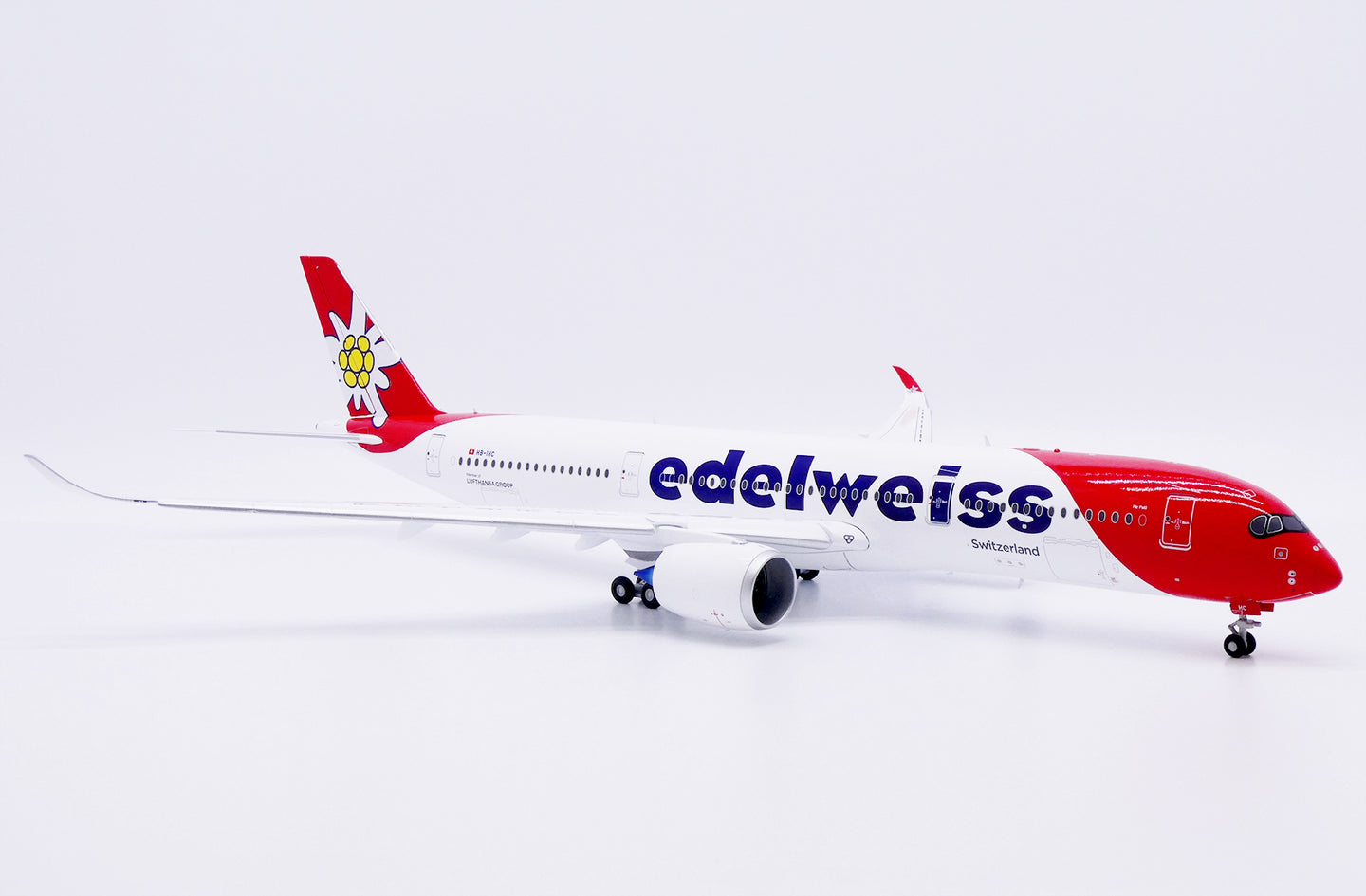 JC WINGS A350-900XWB EDELWEISS (FLAPS DOWN) REG: HB-IHC