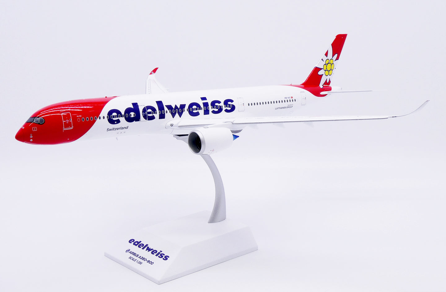 JC WINGS A350-900XWB EDELWEISS (FLAPS DOWN) REG: HB-IHC