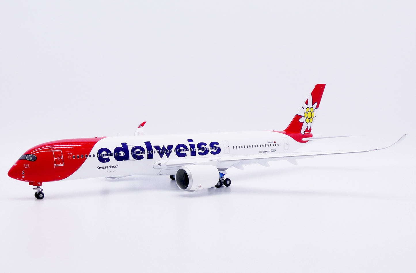 JC WINGS A350-900XWB EDELWEISS (FLAPS DOWN) REG: HB-IHC