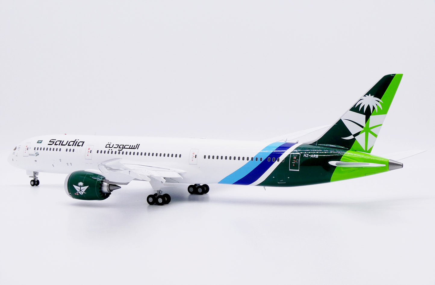 JC WINGS B787-9 DREAMLINER SAUDI ARABIAN AIRLINES "94TH NATIONAL DAY" (FLAPS DOWN) REG: HZ-ARB