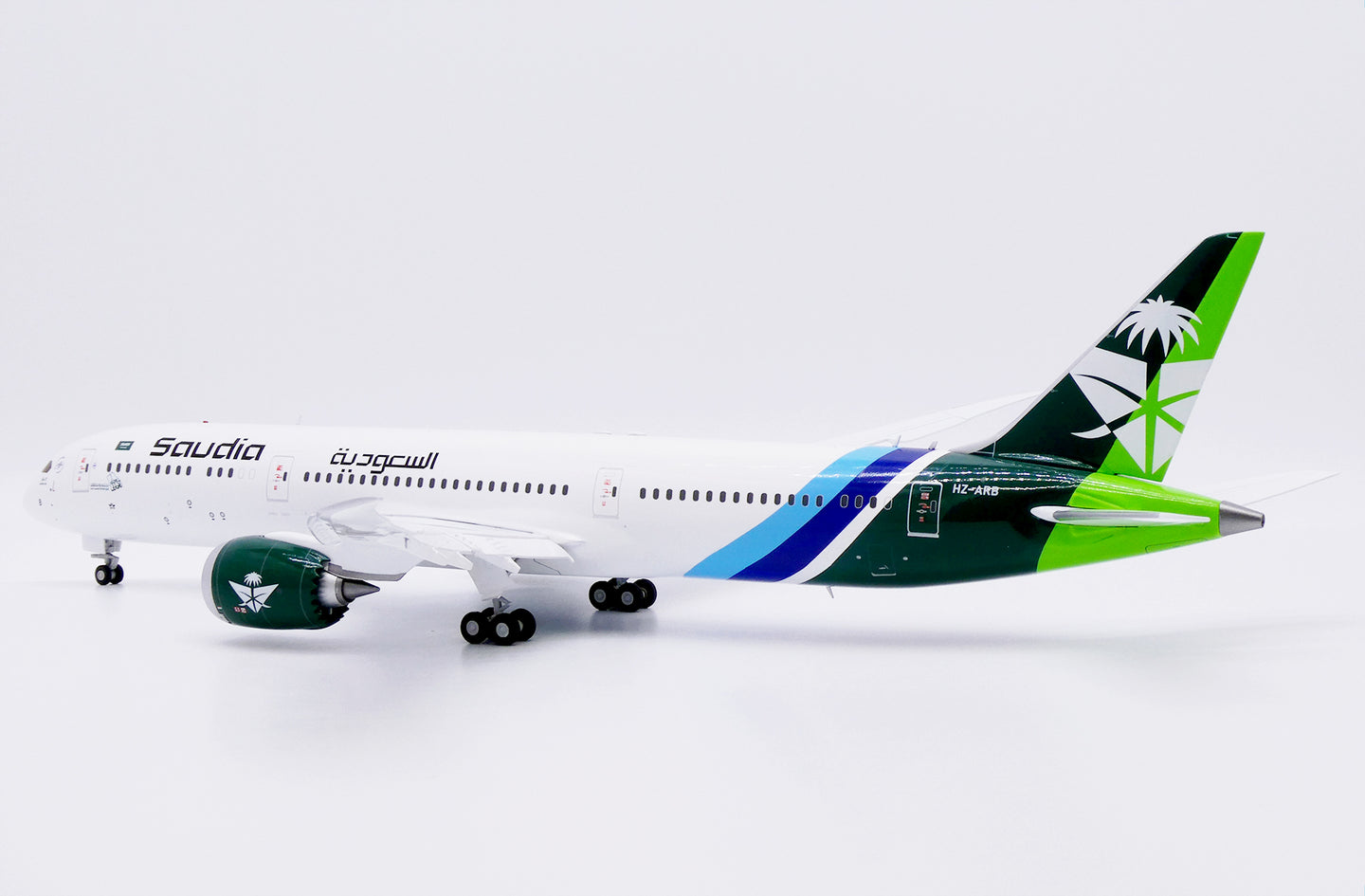 JC WINGS B787-9 DREAMLINER SAUDI ARABIAN AIRLINES "94TH NATIONAL DAY" (FLAPS DOWN) REG: HZ-ARB