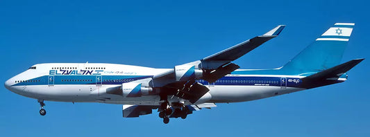 JC WINGS  B747-400 EL AL ISRAEL AIRLINES OC (FLAPS DOWN) REG: 4X-ELC