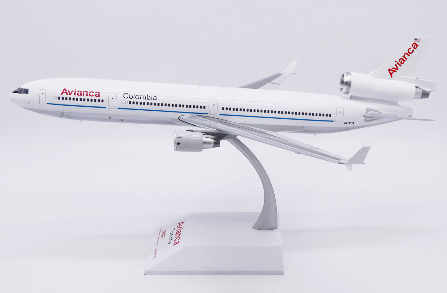 JC WINGS MD-11 AVIANCA COLOMBIA (POLISHED) REG: N278WA