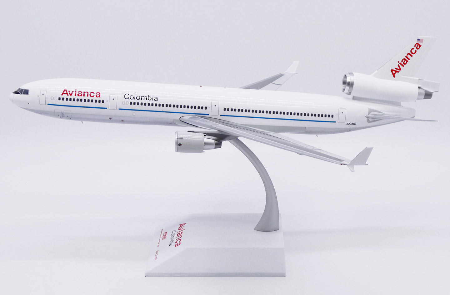 JC WINGS MD-11 AVIANCA COLOMBIA (POLISHED) REG: N278WA