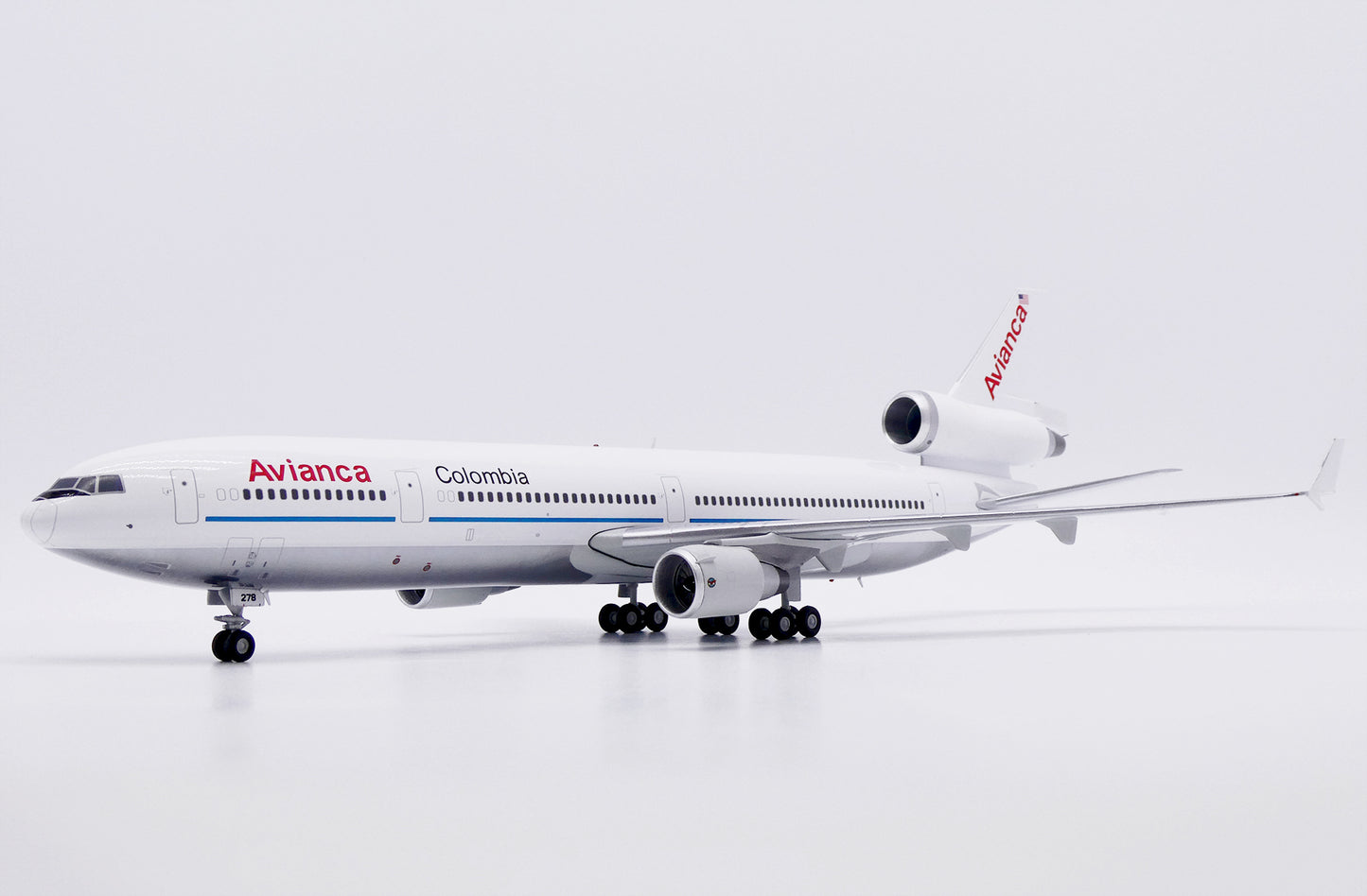 JC WINGS MD-11 AVIANCA COLOMBIA (POLISHED) REG: N278WA
