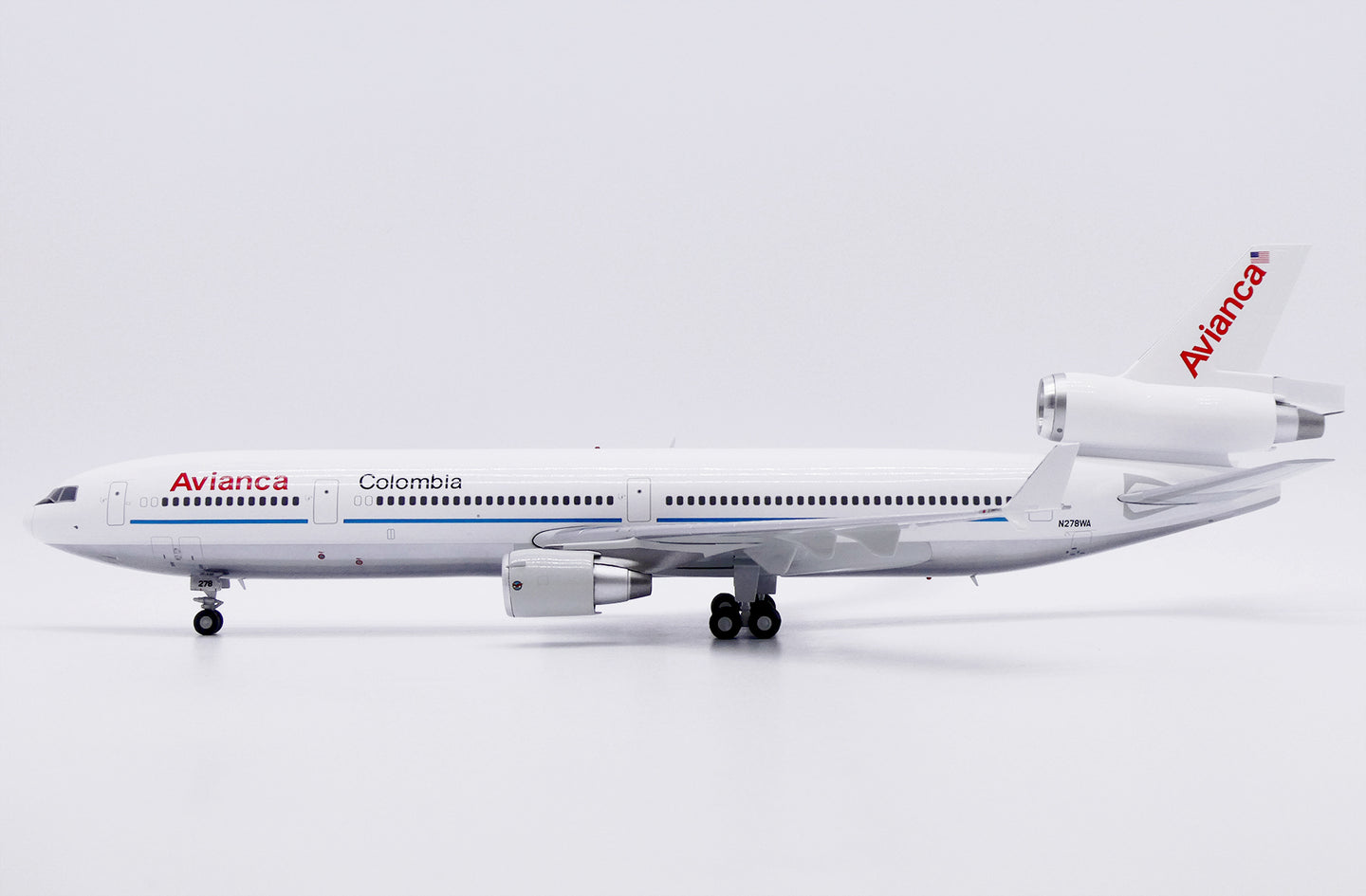 JC WINGS MD-11 AVIANCA COLOMBIA (POLISHED) REG: N278WA