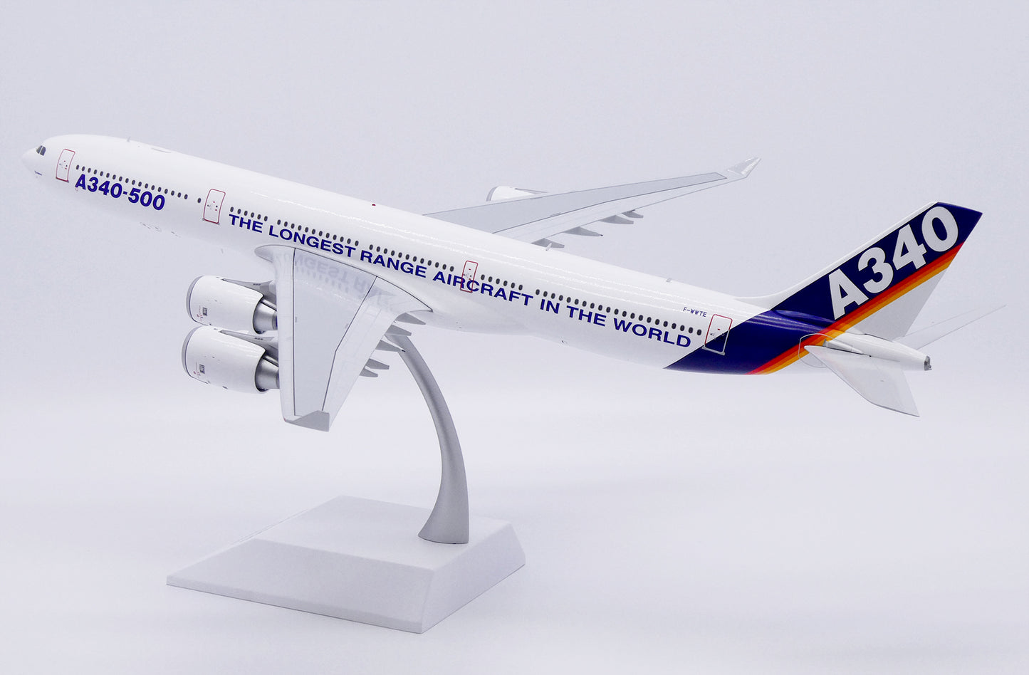 JC WINGS A340-500 HOUSE COLOUR "THE LONGEST RANGE AIRCRAFT IN THE WORLD" REG: F-WWTE