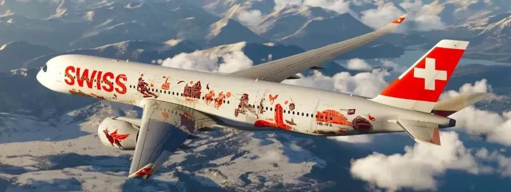 JC WINGS A350-900XWB SWISS "WANDERLUST" REG: HB-IFA