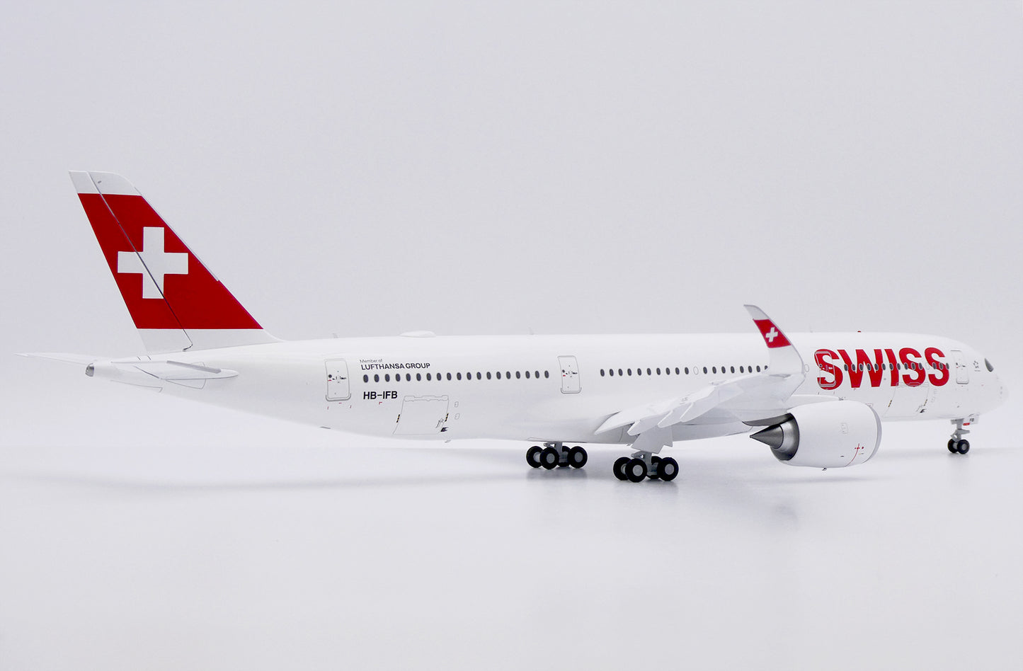 JC WINGS A350-900XWB SWISS (FLAPS DOWN) REG: HB-IFB