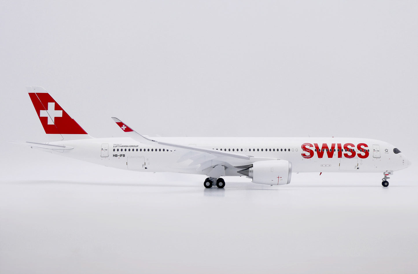 JC WINGS A350-900XWB SWISS (FLAPS DOWN) REG: HB-IFB