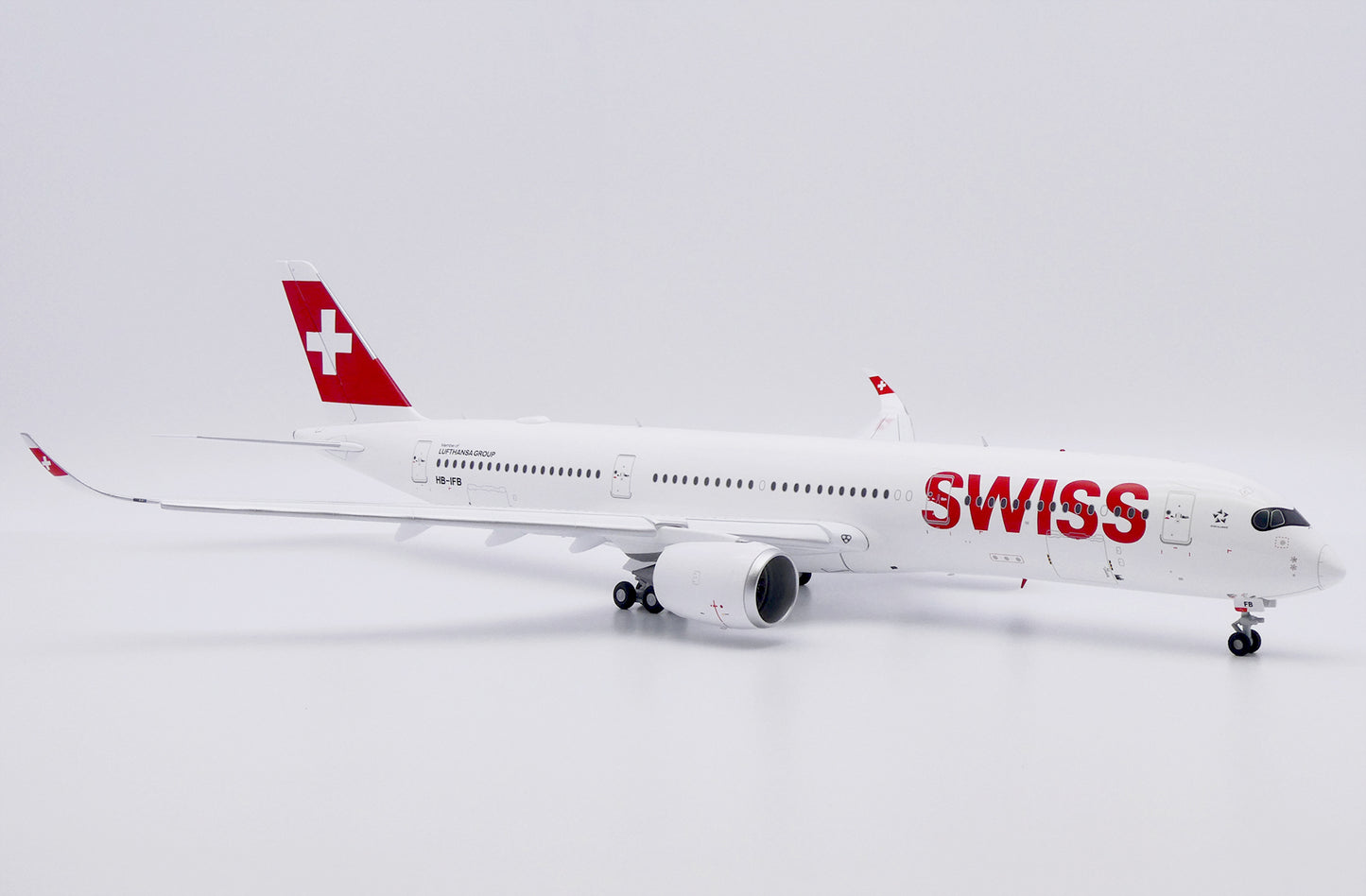 JC WINGS A350-900XWB SWISS (FLAPS DOWN) REG: HB-IFB