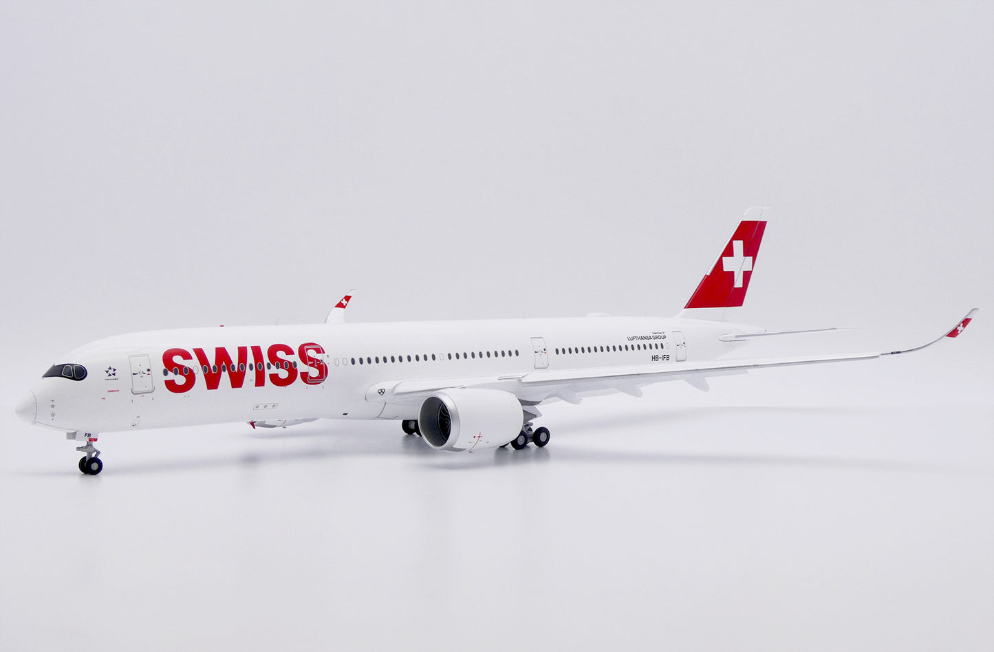 JC WINGS A350-900XWB SWISS (FLAPS DOWN) REG: HB-IFB
