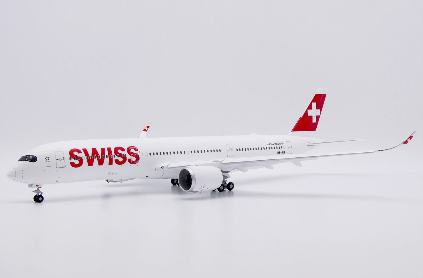 JC WINGS A350-900XWB SWISS (FLAPS DOWN) REG: HB-IFB