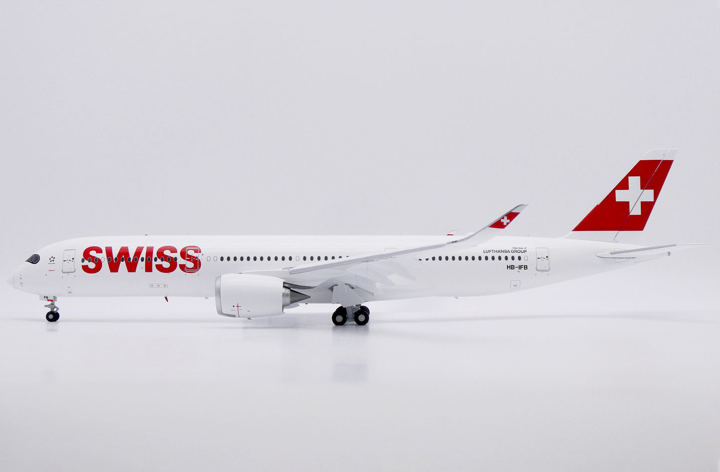 JC WINGS A350-900XWB SWISS (FLAPS DOWN) REG: HB-IFB