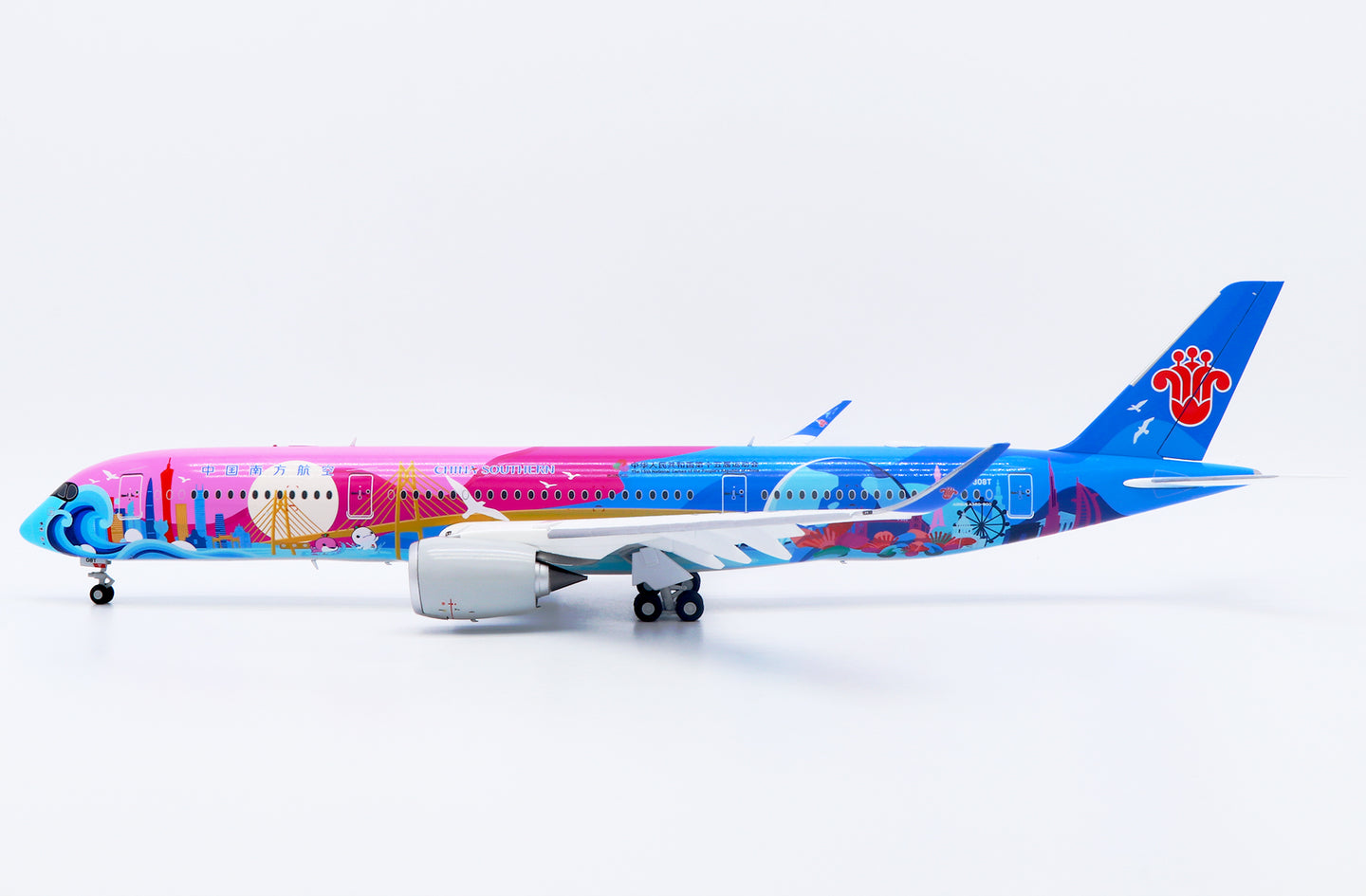 JC WINGS A350-900XWB CHINA SOUTHERN AIRLINES "15TH NATIONAL GAMES" (FLAPS DOWN) REG: B-308T