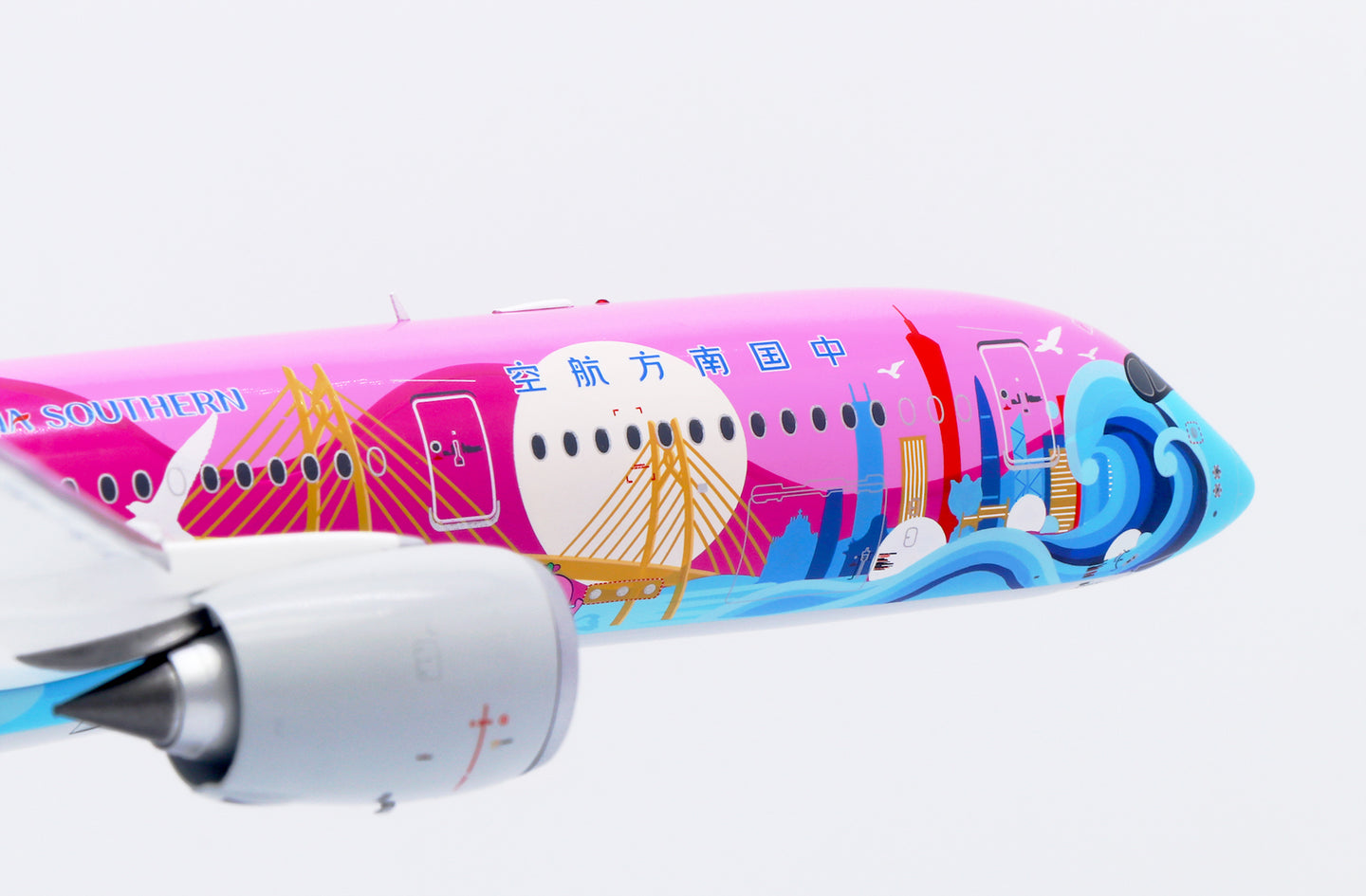 JC WINGS A350-900XWB CHINA SOUTHERN AIRLINES "15TH NATIONAL GAMES" (FLAPS DOWN) REG: B-308T