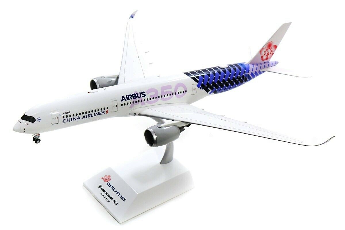 JC WINGS A350-900XWB CHINA AIRLINES "CARBON FIBRE LIVERY" REG: B-18918