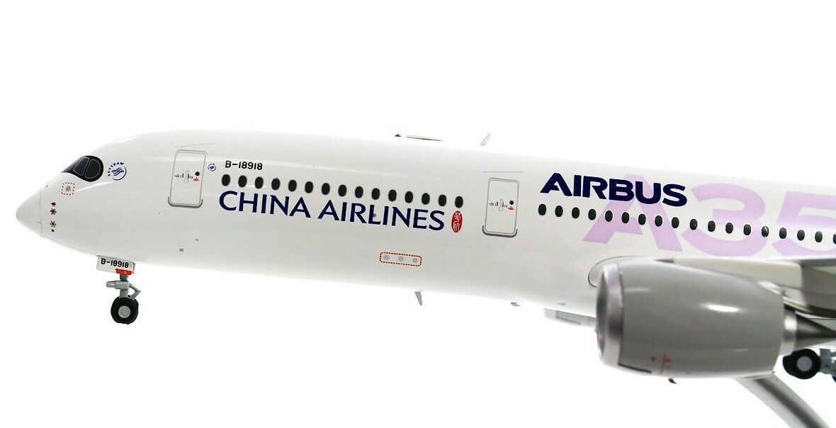 JC WINGS A350-900XWB CHINA AIRLINES "CARBON FIBRE LIVERY" REG: B-18918