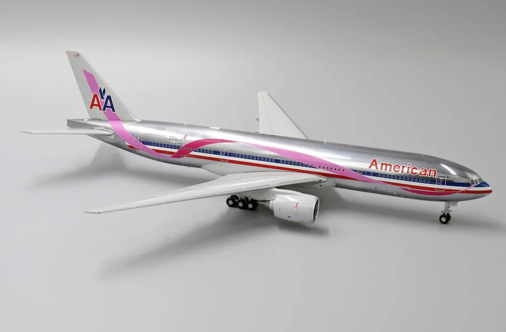 JCWINGS B777-200ER AMERICAN AIRLINES "PINK RIBBON" (POLISHED) REG: N759AN
