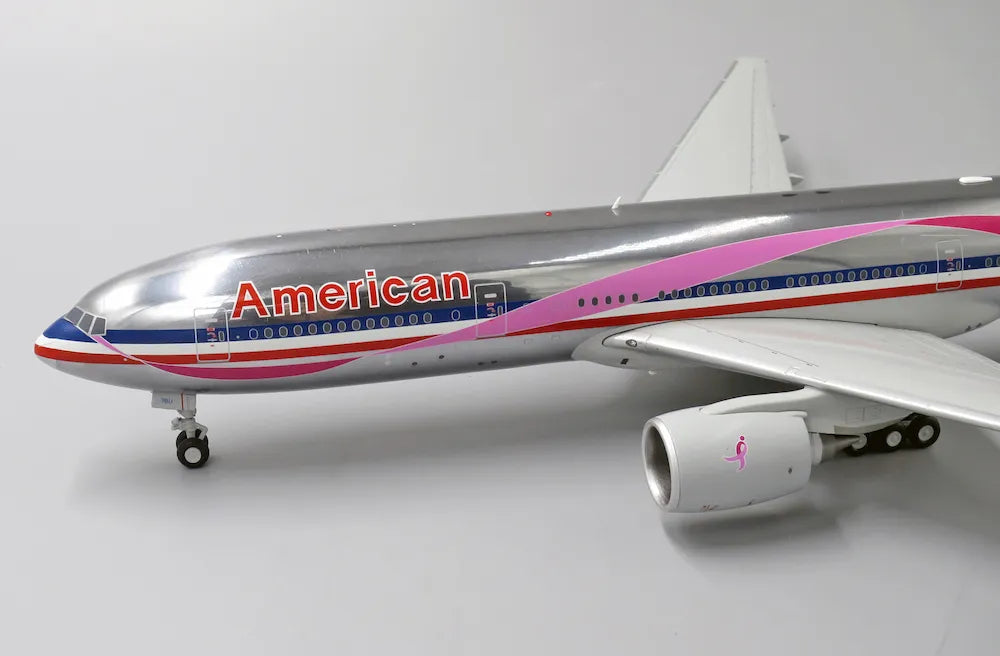 JCWINGS B777-200ER AMERICAN AIRLINES "PINK RIBBON" (POLISHED) REG: N759AN