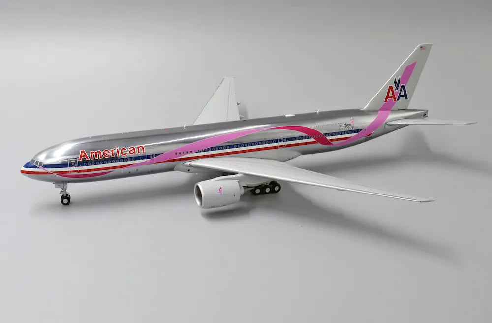 JCWINGS B777-200ER AMERICAN AIRLINES "PINK RIBBON" (POLISHED) REG: N759AN