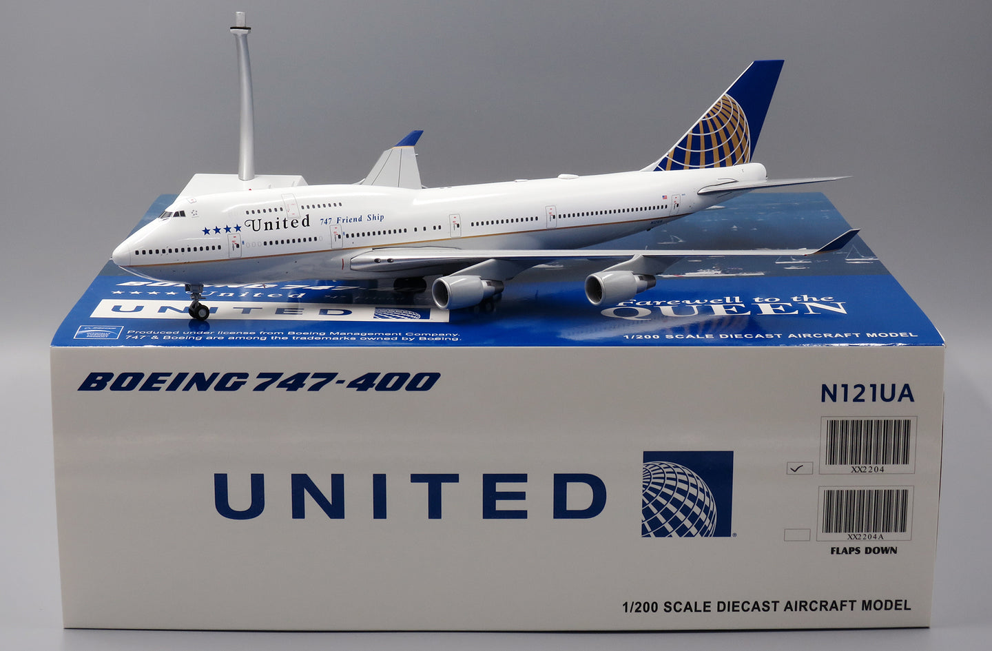 JC WINGS B747-400 UNITED "747 FRIENDSHIP" REG: N121UA