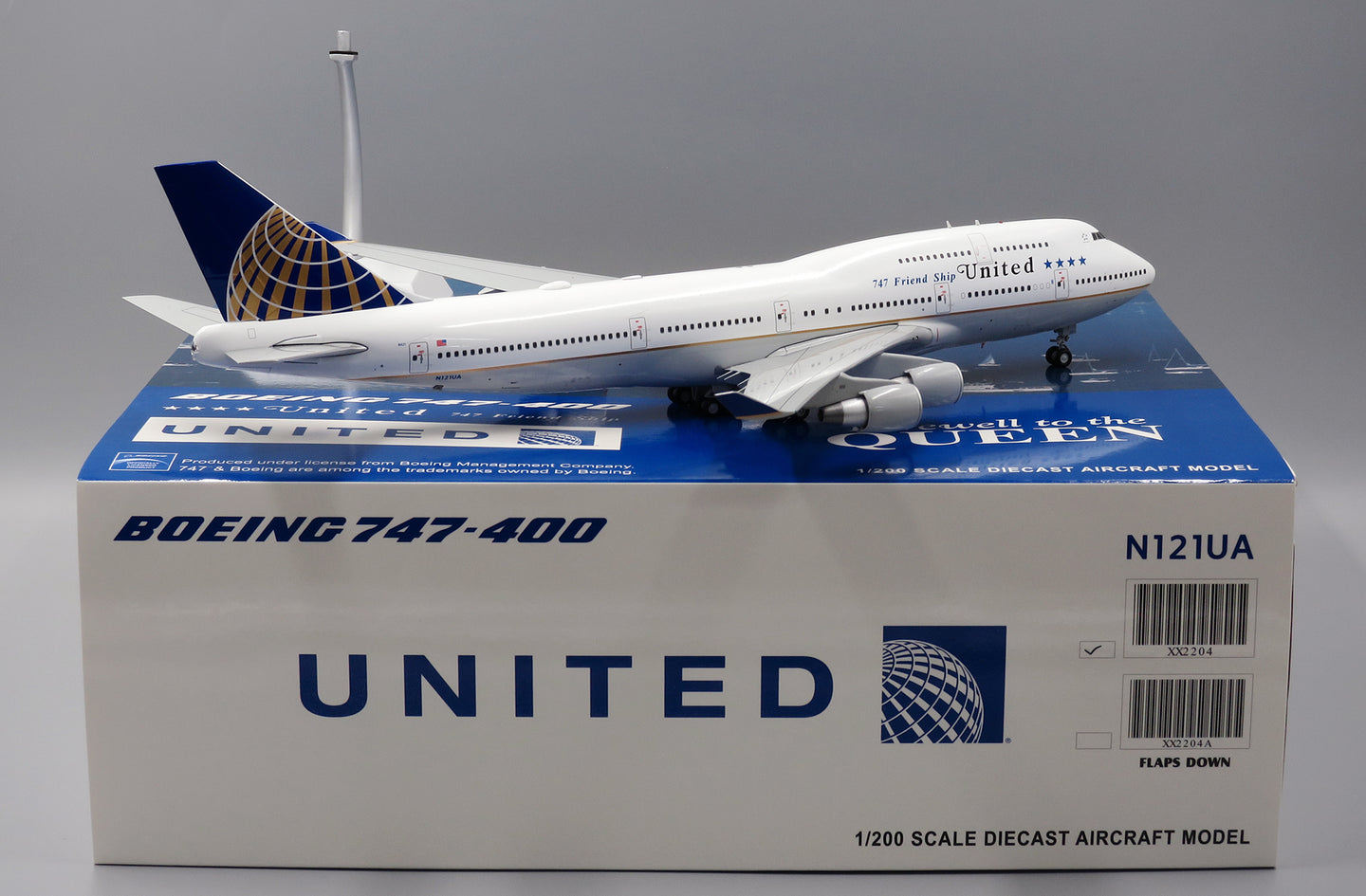 JC WINGS B747-400 UNITED "747 FRIENDSHIP" REG: N121UA