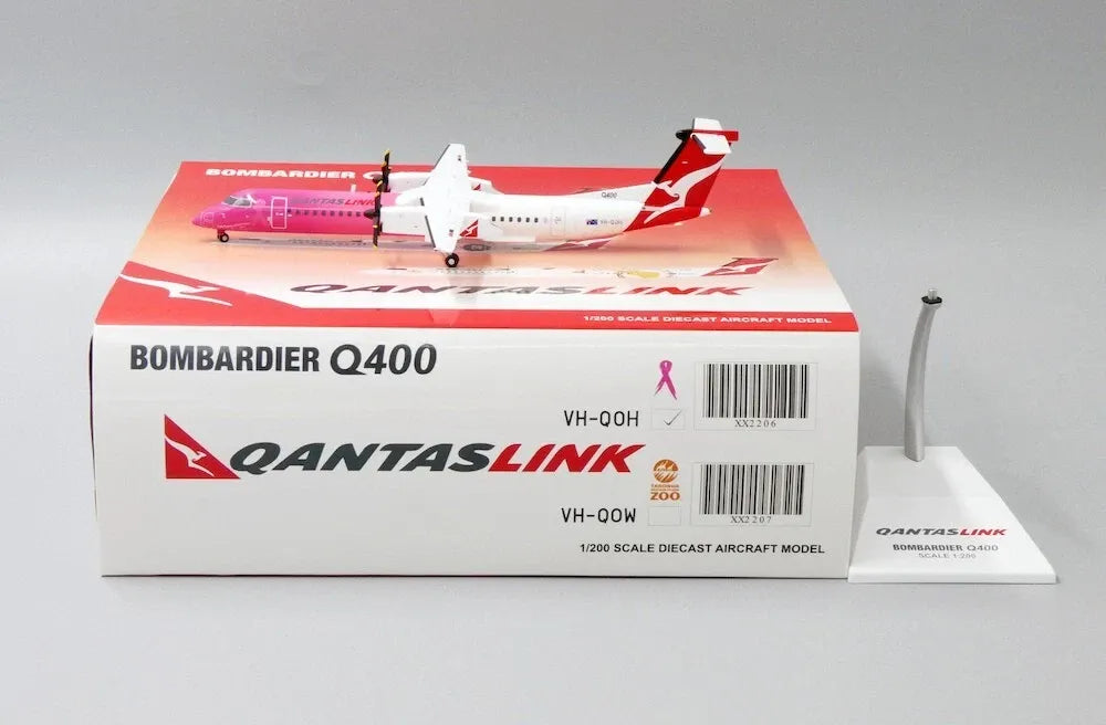 JC WINGS DASH 8-Q400 QANTASLINK "PINK RIBBON" REG: VH-QOH