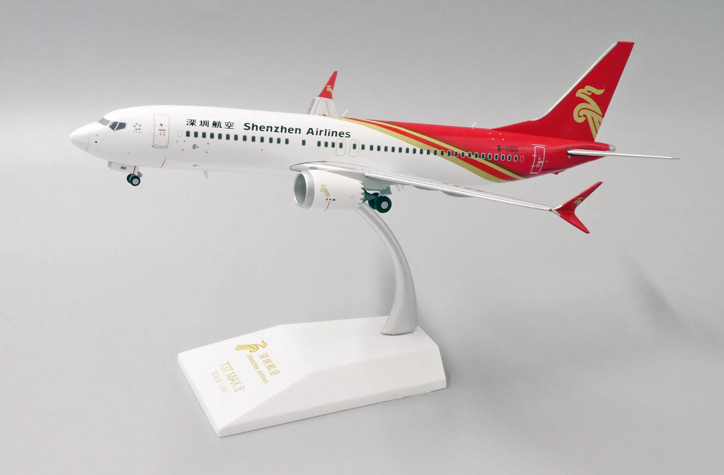 JC WINGS B737 SHENZHEN AIRLINES MAX 8 REG: B-1160