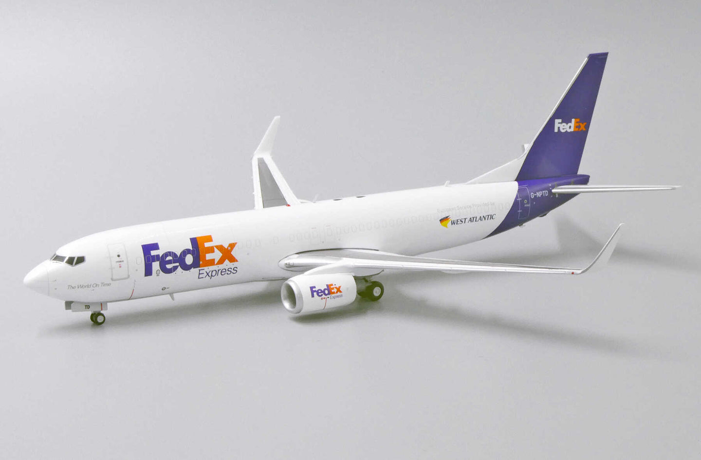 JC WINGS B737-800(SF) FEDEX EXPRESS "WEST ATLANTIC" REG: G-NPTD