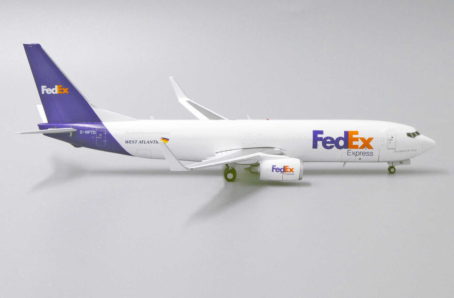 JC WINGS B737-800(SF) FEDEX EXPRESS "WEST ATLANTIC" REG: G-NPTD