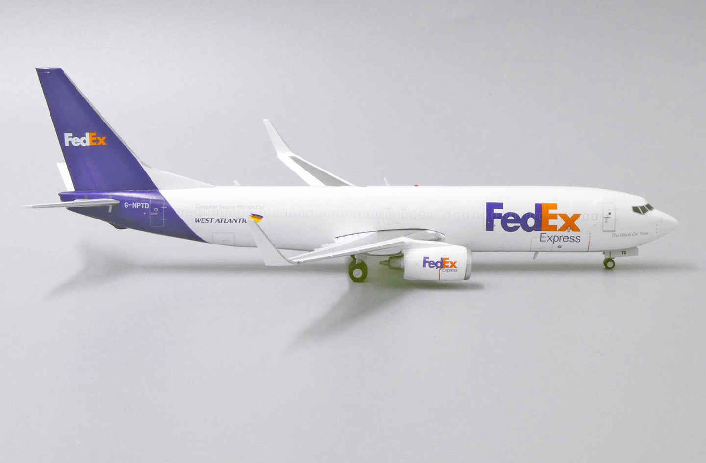 JC WINGS B737-800(SF) FEDEX EXPRESS "WEST ATLANTIC" REG: G-NPTD