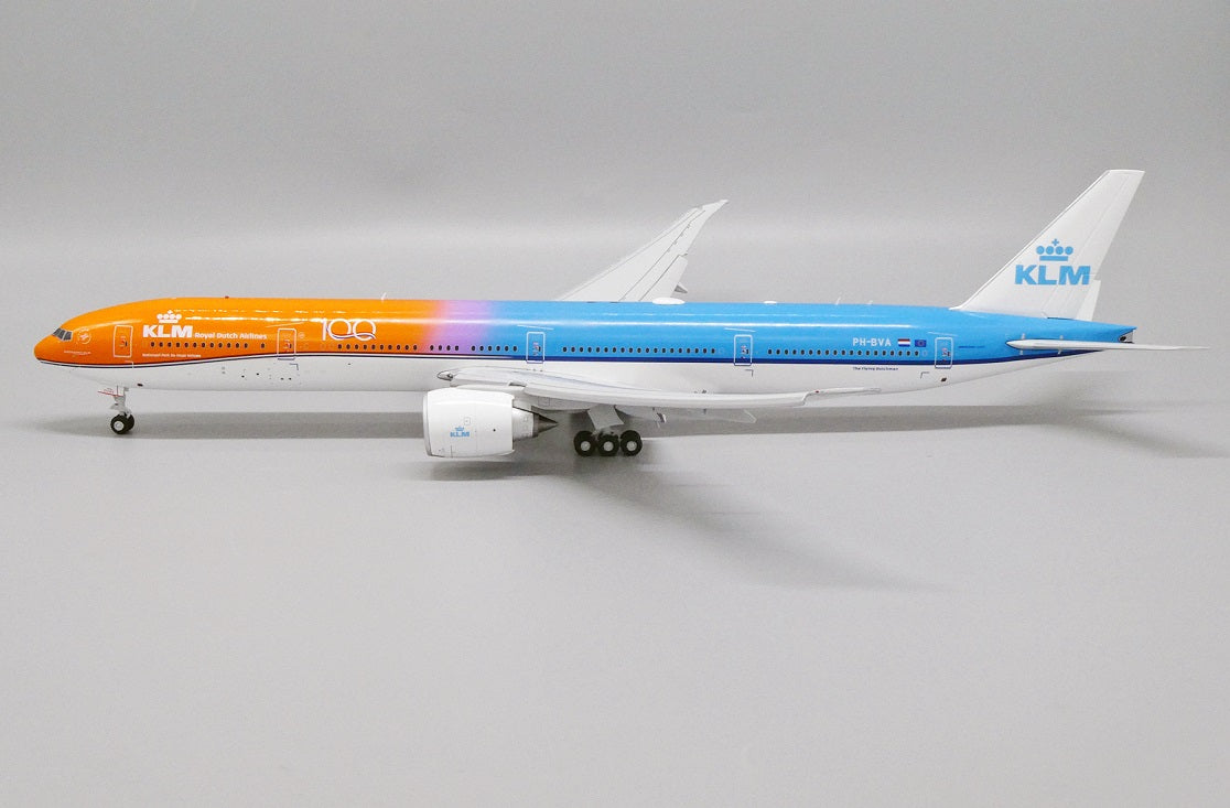 JC WINGS B777-300ER ROYAL DUTCH AIRLINES (KLM) "ORANGE PRIDE 100 YEARS LOGO" (FLAPS DOWN) REG: PH-BVA