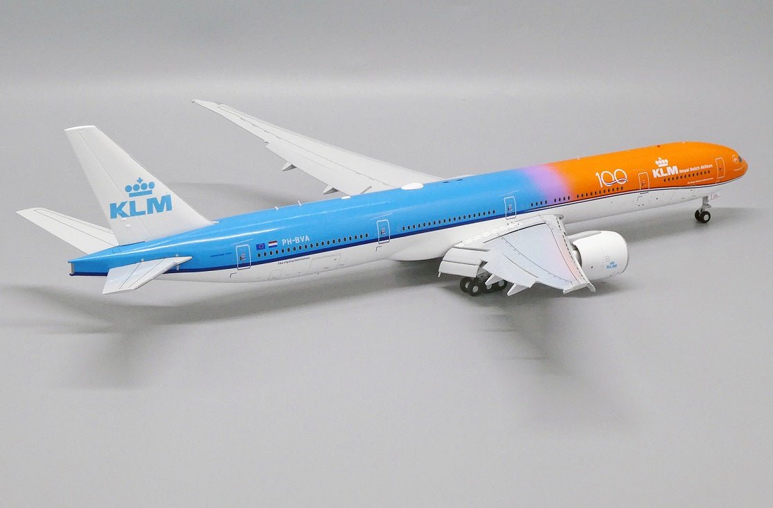 JC WINGS B777-300ER ROYAL DUTCH AIRLINES (KLM) "ORANGE PRIDE 100 YEARS LOGO" (FLAPS DOWN) REG: PH-BVA