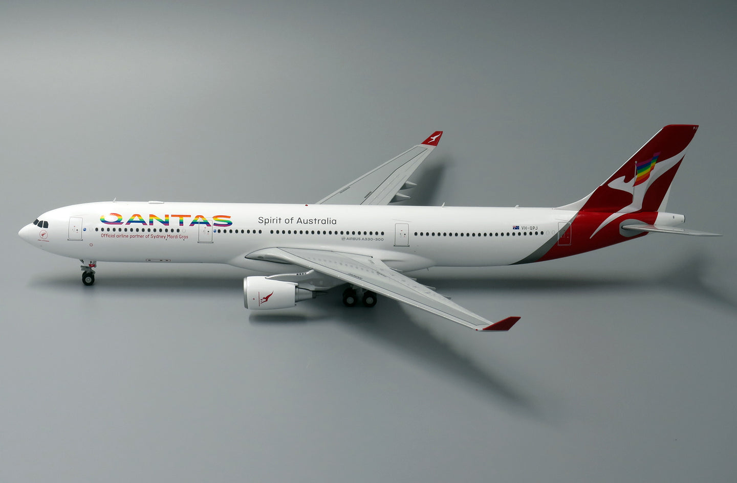 JC WINGS A330-300 QANTAS "RAINBOW ROO" REG: VH-QPJ