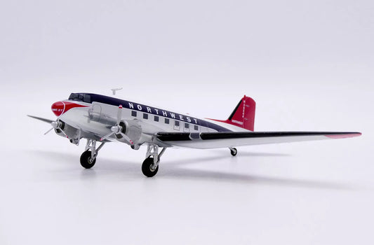 JC WINGS DC-3 NORTHWEST AIRLINES POLISHED REG: N39544