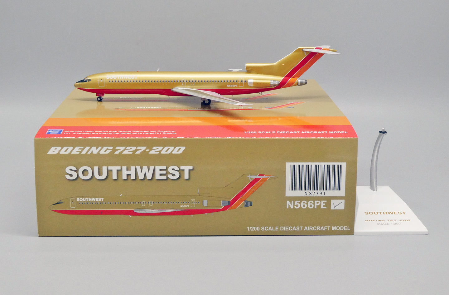 JCWINGS B727-200 SOUTHWEST AIRLINES "DESERT GOLD" REG: N566PE