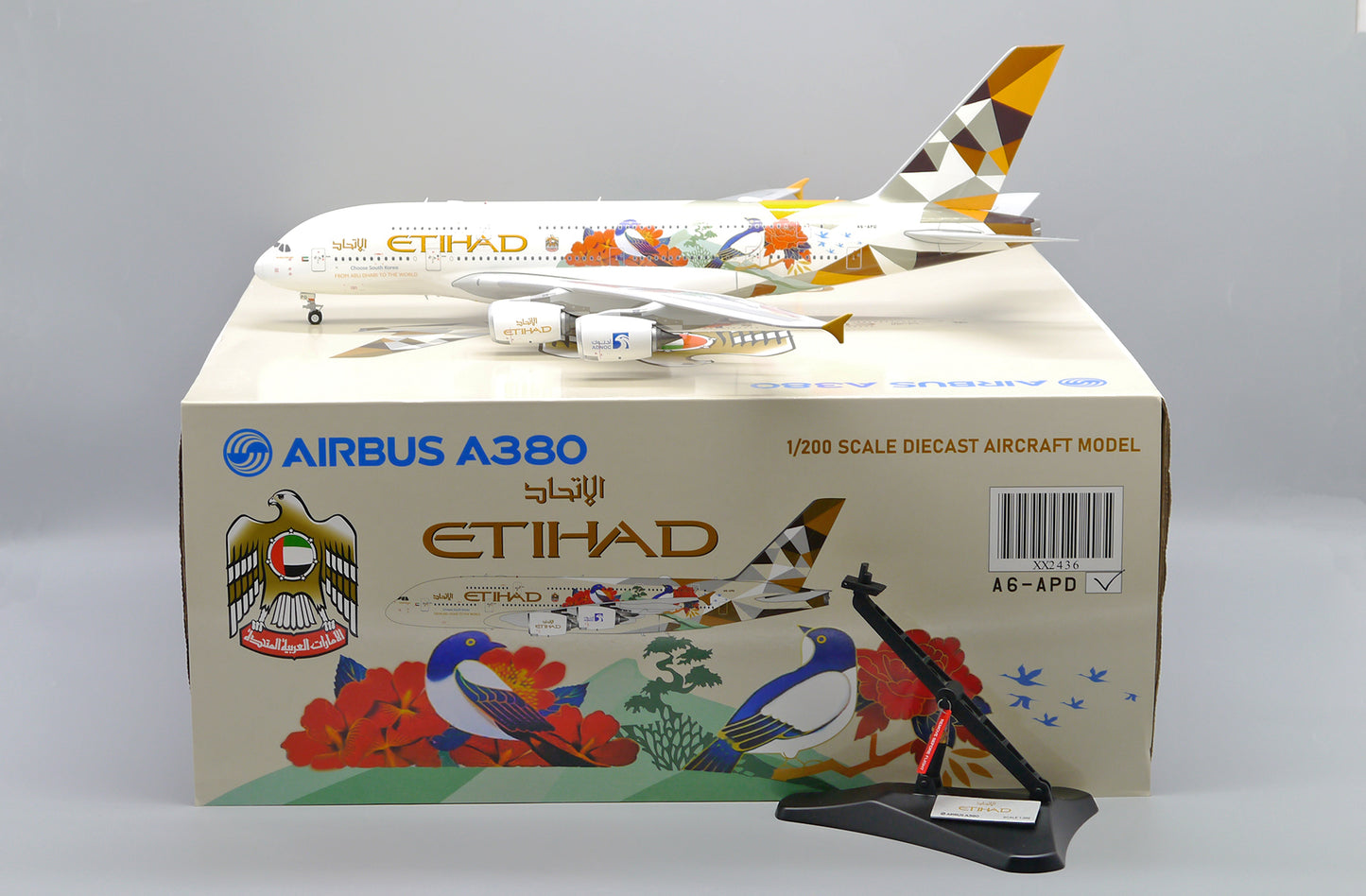 JC WINGS  A380 ETIHAD AIRWAYS "CHOOSE SOUTH KOREA" REG: A6-APD
