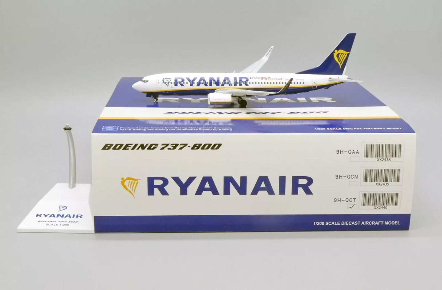 JC WINGS  B737-800 MALTA AIR (RYANAIR) "GDANSK CITY OF FREEDOM" REG: 9H-QCT