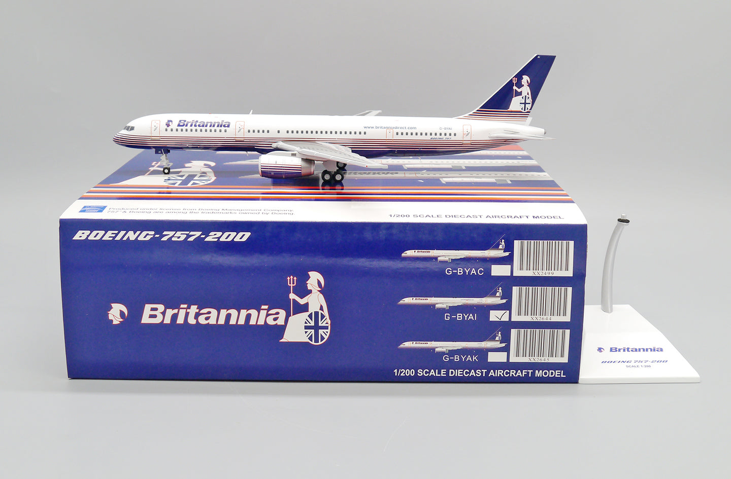 JC WINGS B757-200 BRITANNIA AIRWAYS REG: G-BYAI