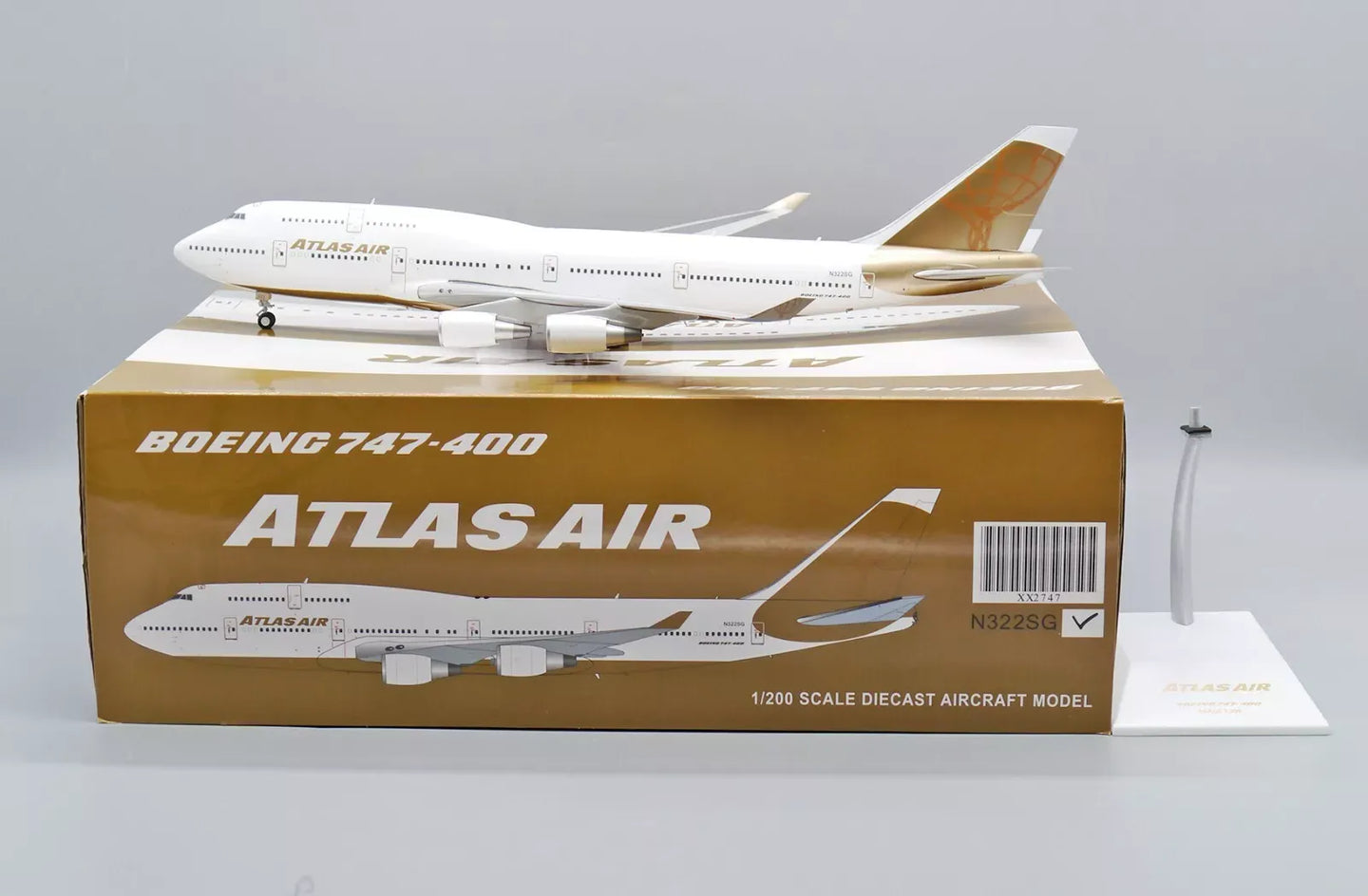 JC WINGS B747-400 ATLAS AIR "GOLD" REG: N322SG