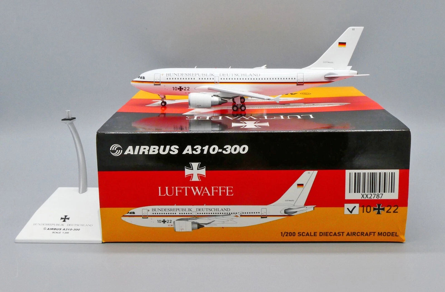 JC WINGS A310-300 GERMAN AIR FORCE REG: 10 22