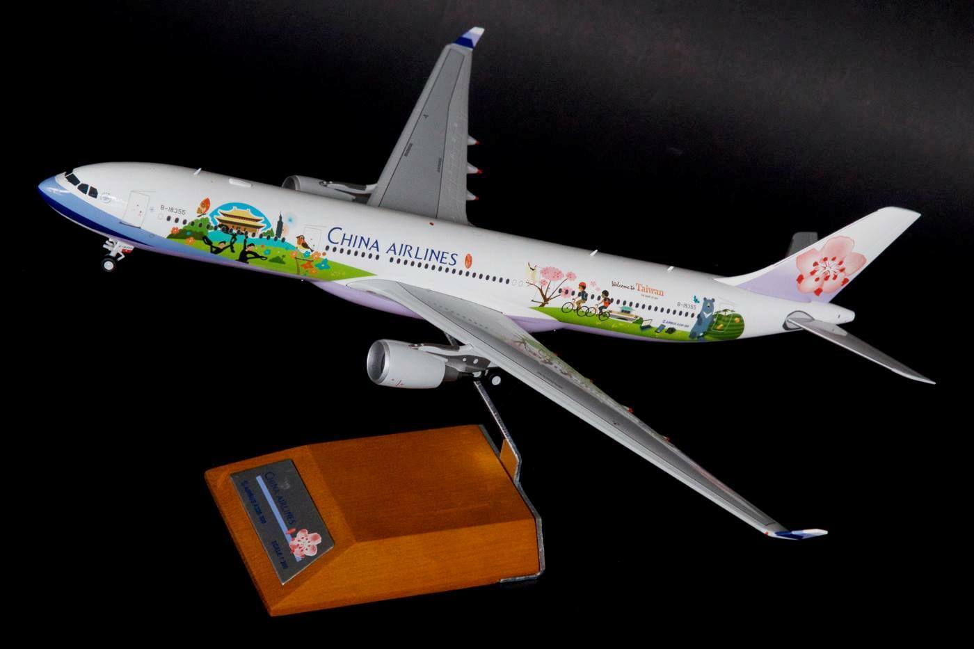 JC WINGS A330-300 CHINA AIRLINES "WELCOME TO TAIWAN" REG: B-18355