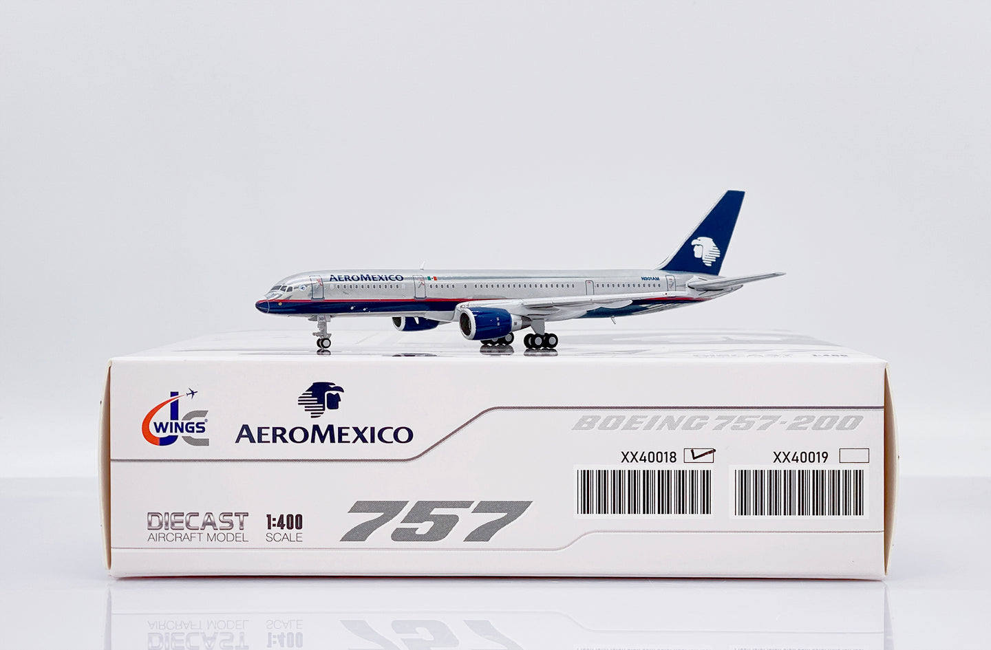 JC WINGS B757-200 AEROMEXICO (POLISHED) REG: N301AM