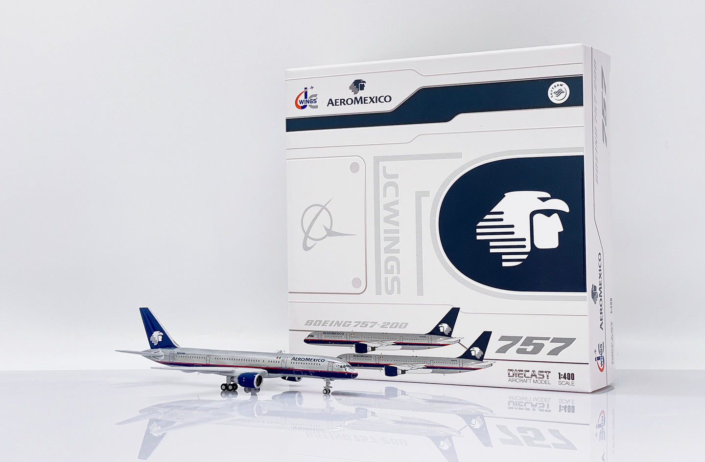 JC WINGS B757-200 AEROMEXICO (POLISHED) REG: N301AM