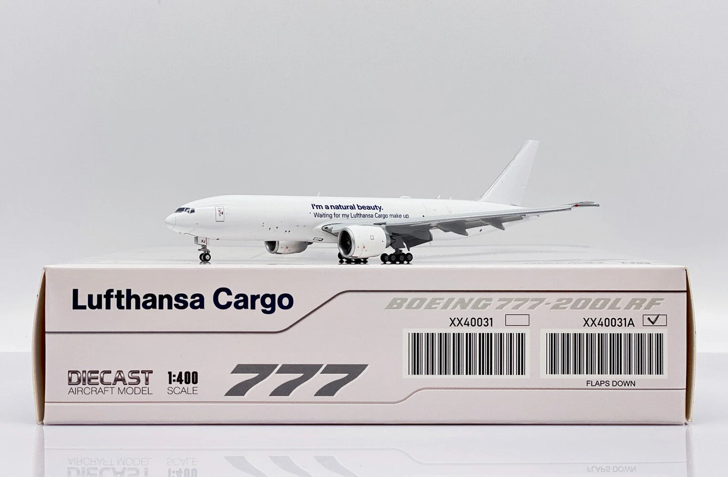 JC WINGS 777-200LRF LUFTHANSA CARGO FLAP DOWN REG: D-ALFJ