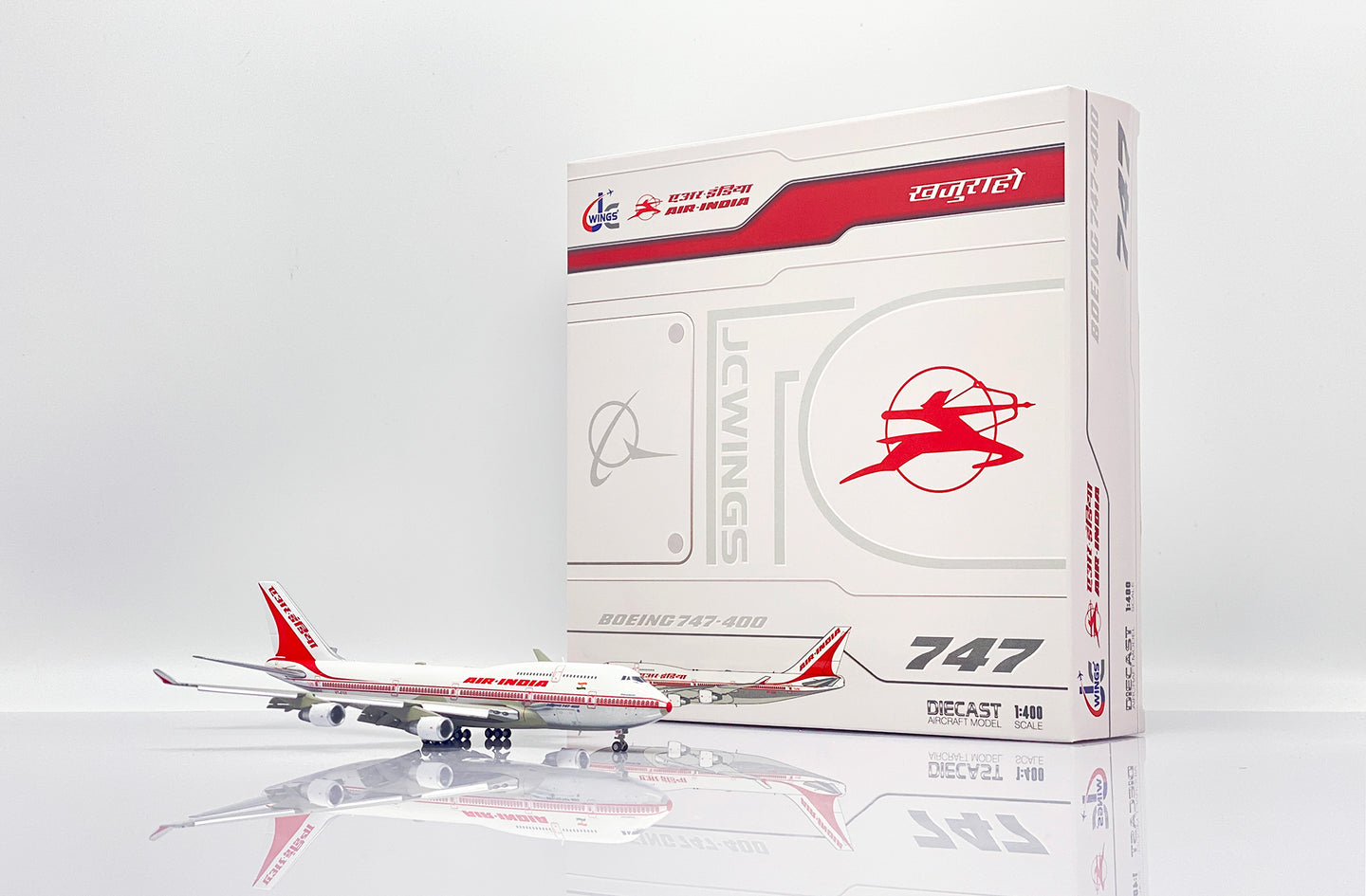 JC WING B747-400 AIR INDIA (FLAP DOWN) REG: VT-ESO